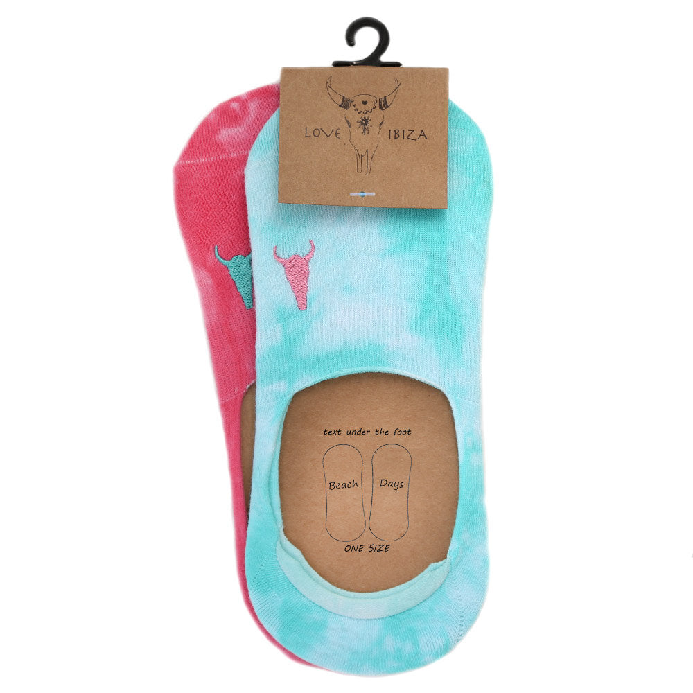 Sneaker socke TIe dye Beach Days set mit 2 paaren