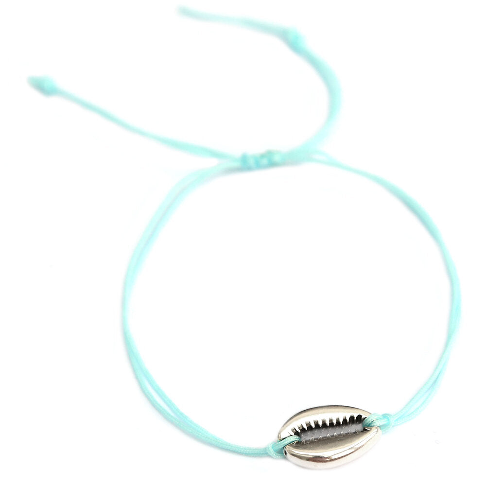 Bracelet blue silver shell