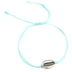 Bracelet blue silver shell