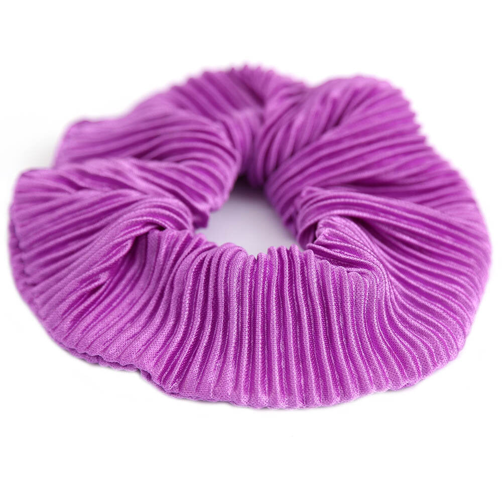 Chouchou plisse purple