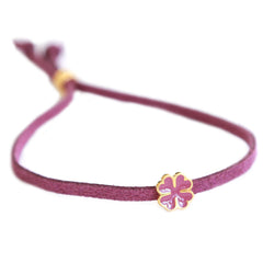 Bracelet clover purple