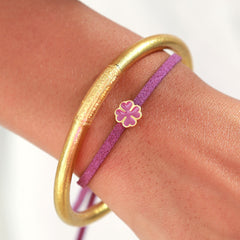 Bracelet clover purple