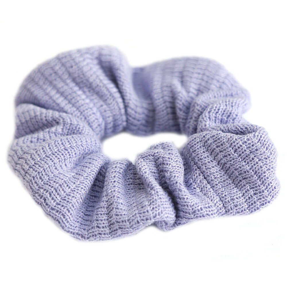 Scrunchie woven cotton lilac