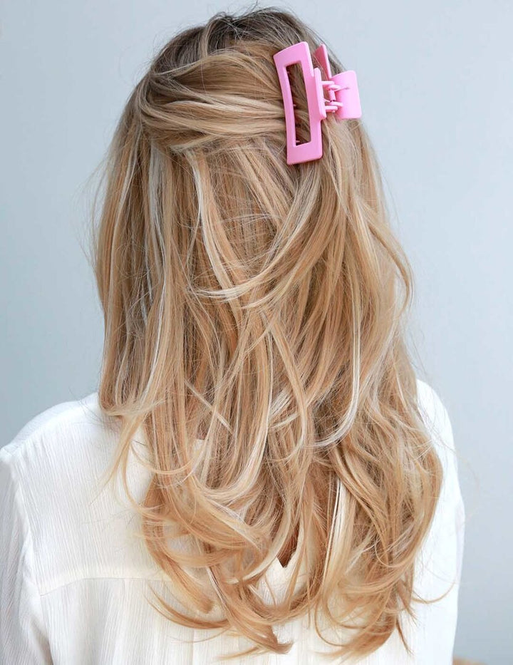 Hair claw straight pink