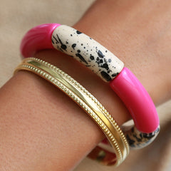 Bracelet penne splash pink