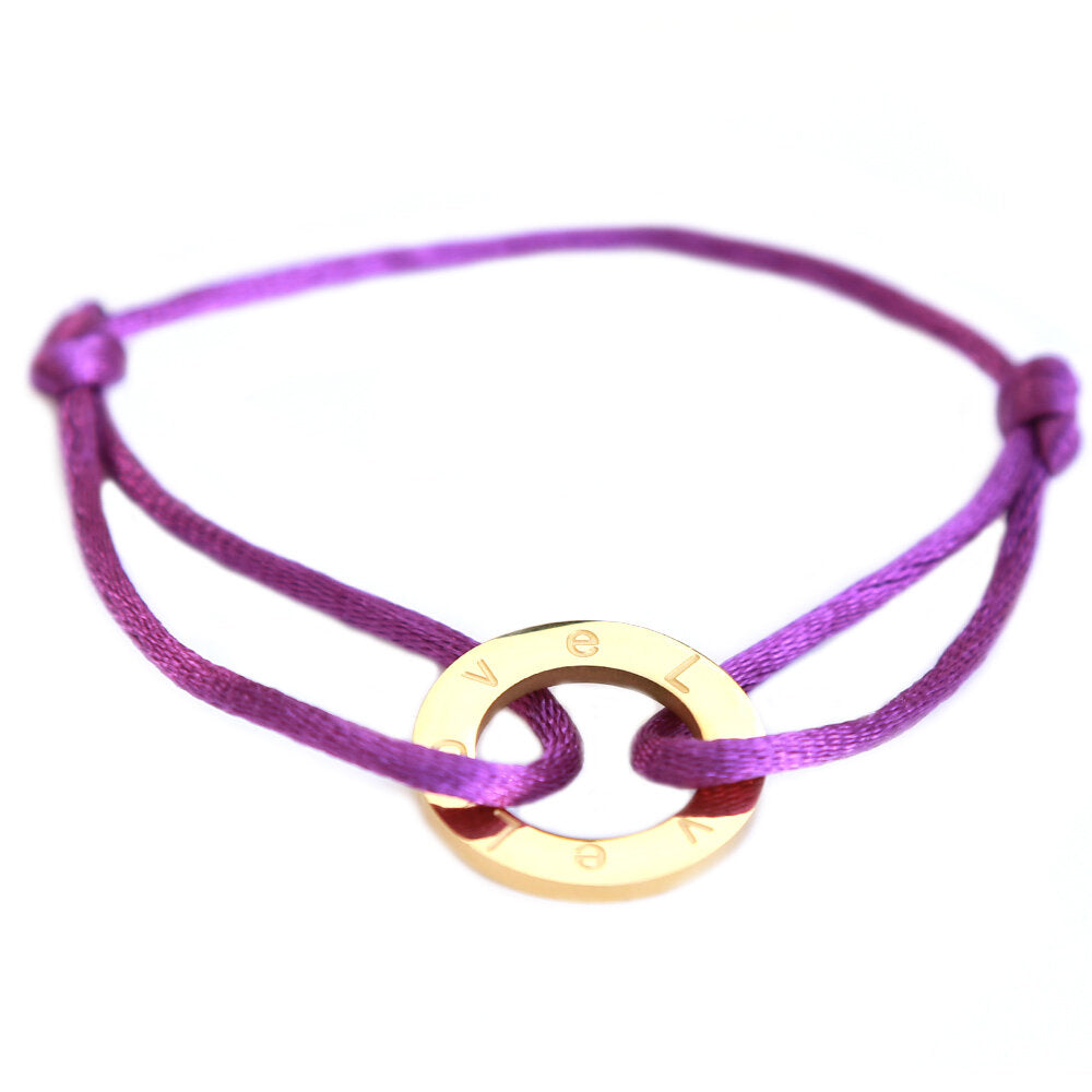 Bracelet circle love violet