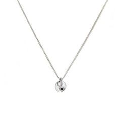 Zilveren ketting yinyang