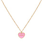 Collier en or turquoise heart love