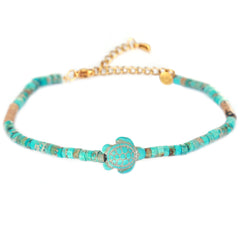 Fußketten turquoise turtle